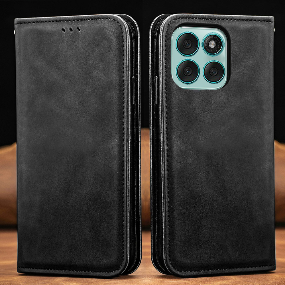 Phone Cases Motorola Edge 2025 - Casing Lipat Kulit Halus untuk Motorola
