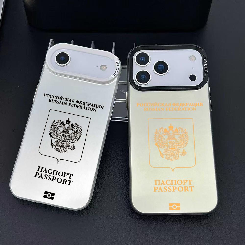Phone Cases Unique - Casing HP Desain Paspor Rusia Untuk