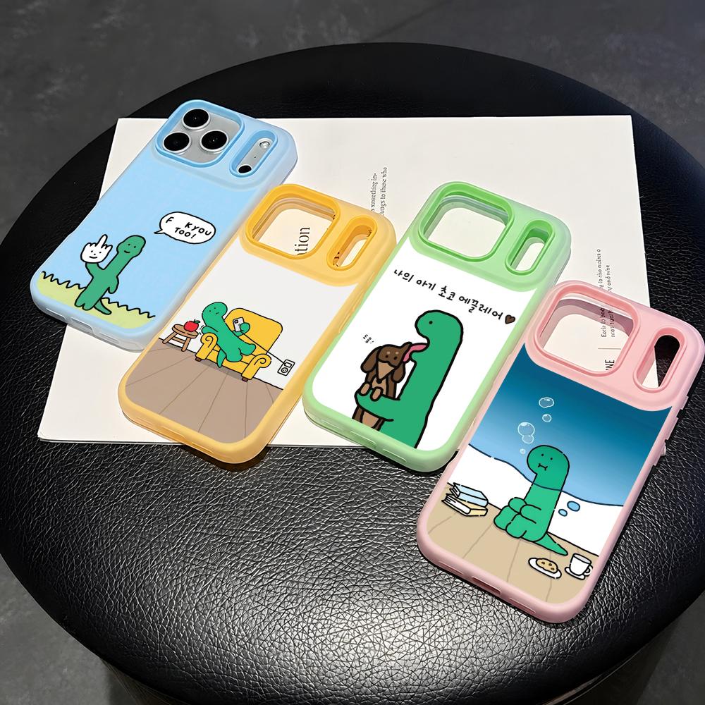 Phone Cases With Card Holder - J-JOGUMAN Studio Dinosaur Cute Phone Case
