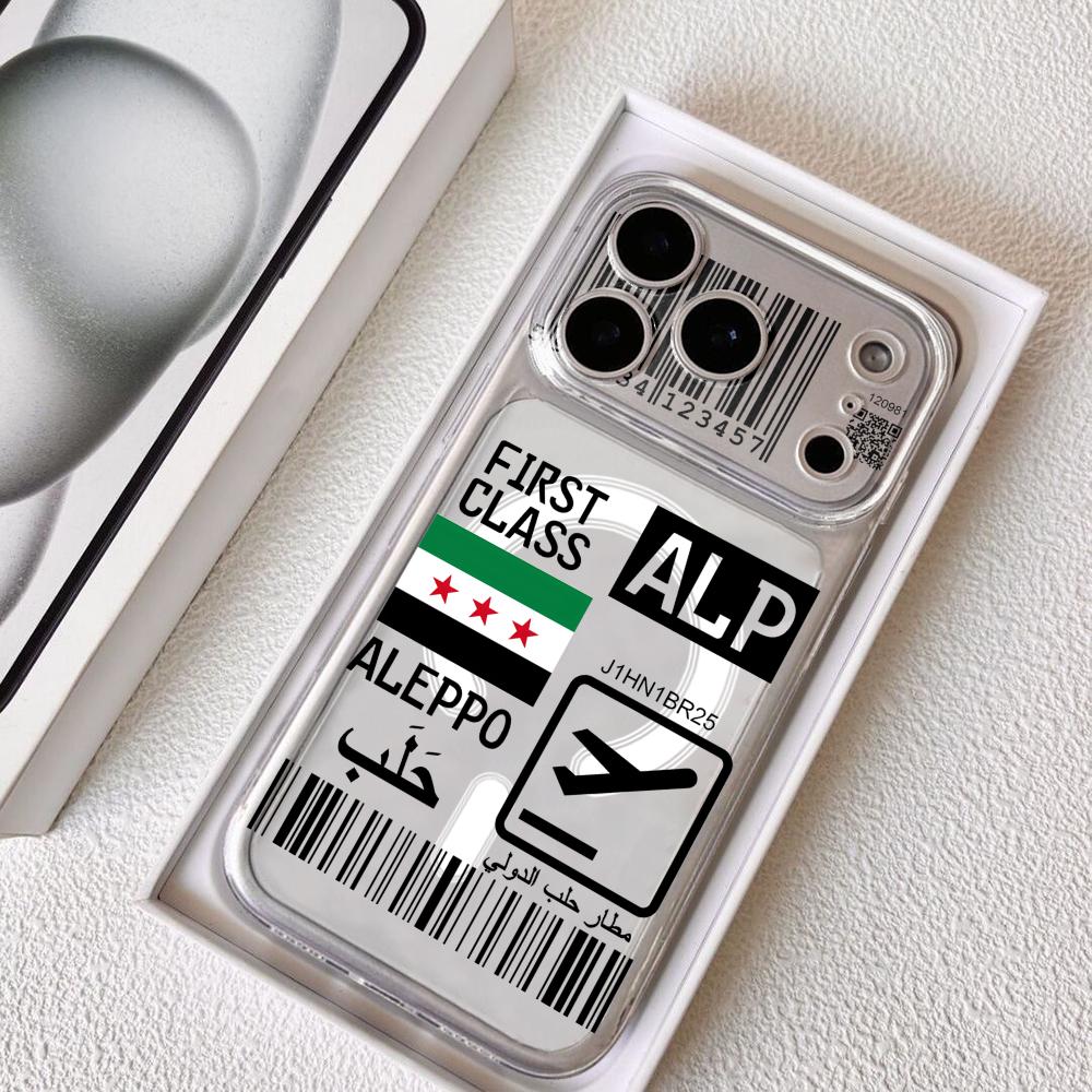 Phone Cases With Magsafe - Casing Ponsel Tiket Pesawat Syiria untuk