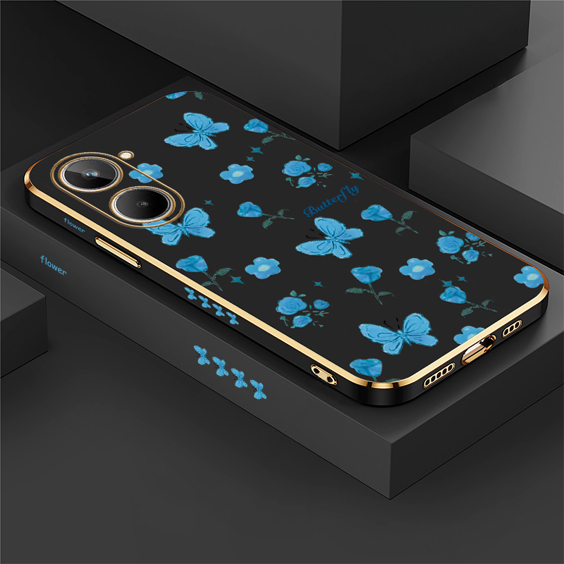 Phone Cases Oppo - Casing Ponsel Motif Kupu-kupu Bunga untuk