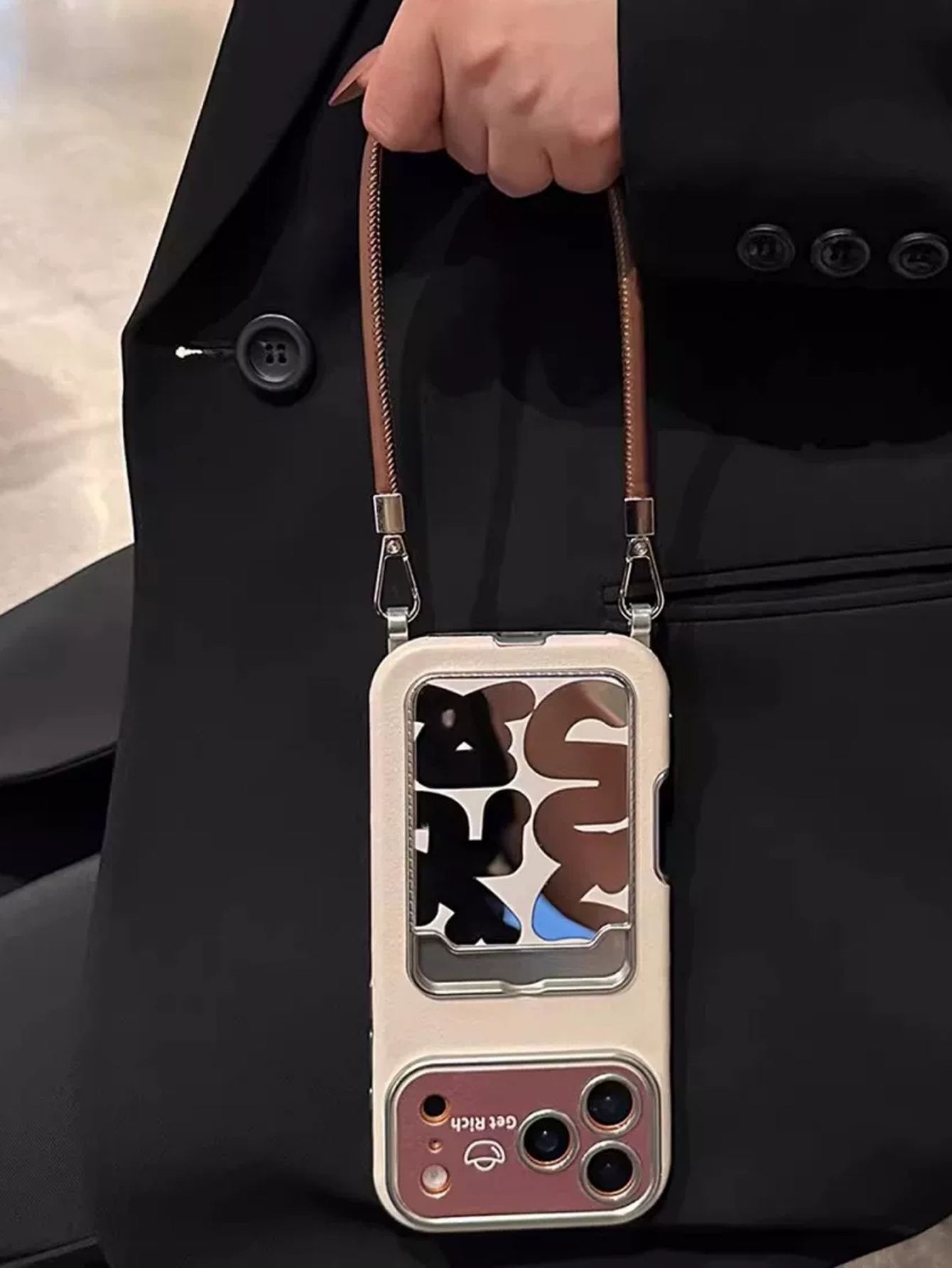 Phone Cases With Card Holder - Casing Ponsel Kulit Mewah dengan Tempat