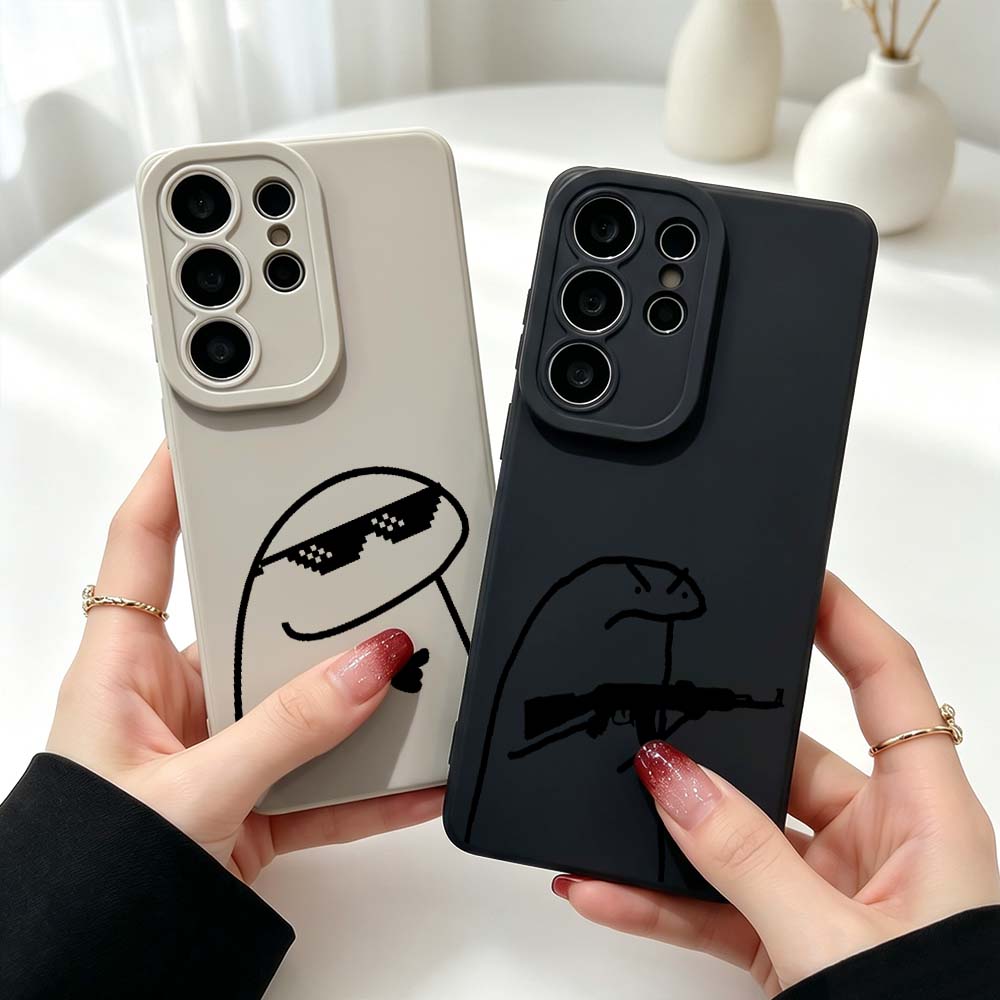 Phone Cases Men - Casing Silikon Gambar Kartun Line Man