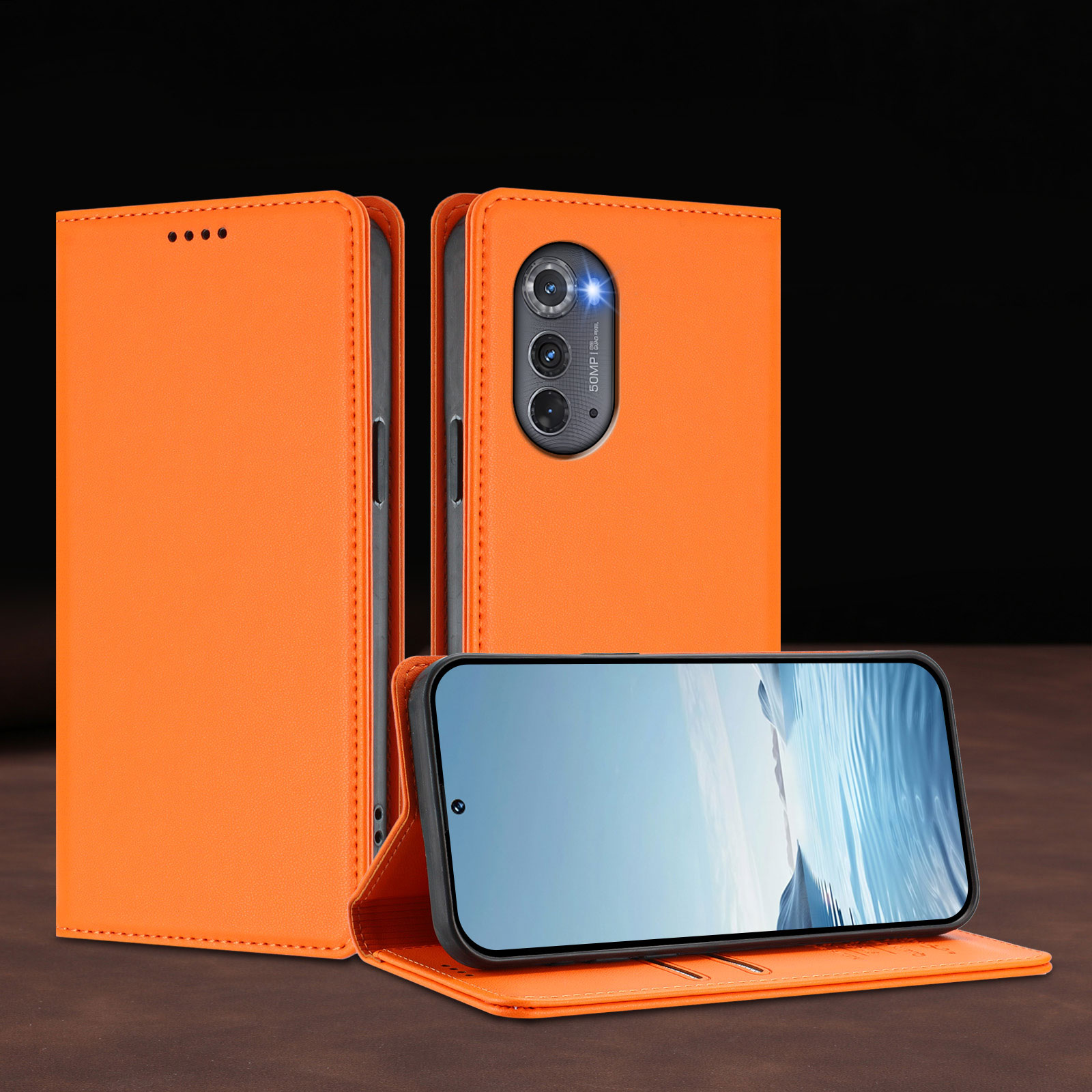 Phone Cases Motorola Edge 2025 - Casing Ponsel Kulit Flip Dompet untuk