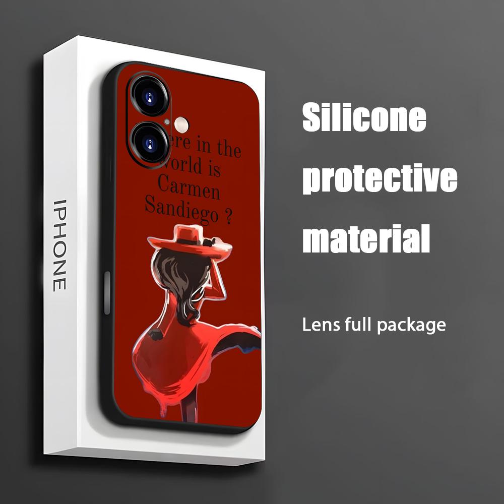 Phone Cases Unique - Casing Ponsel Kartun Carmen Sandiego Populer