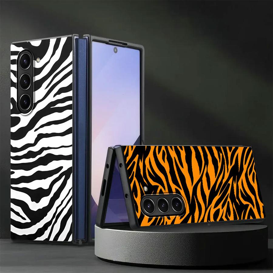 Phone Cases Z Fold 7 - Zebra Bergaris Bunga Matahari Kembali Ponsel