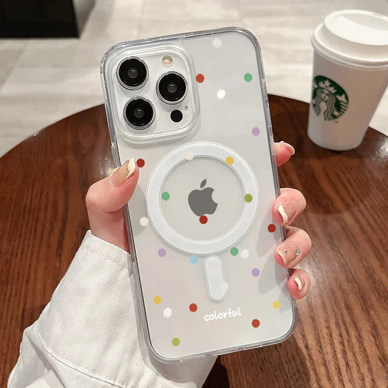 Phone Cases With Magsafe - Casing HP INS Korea Motif Titik