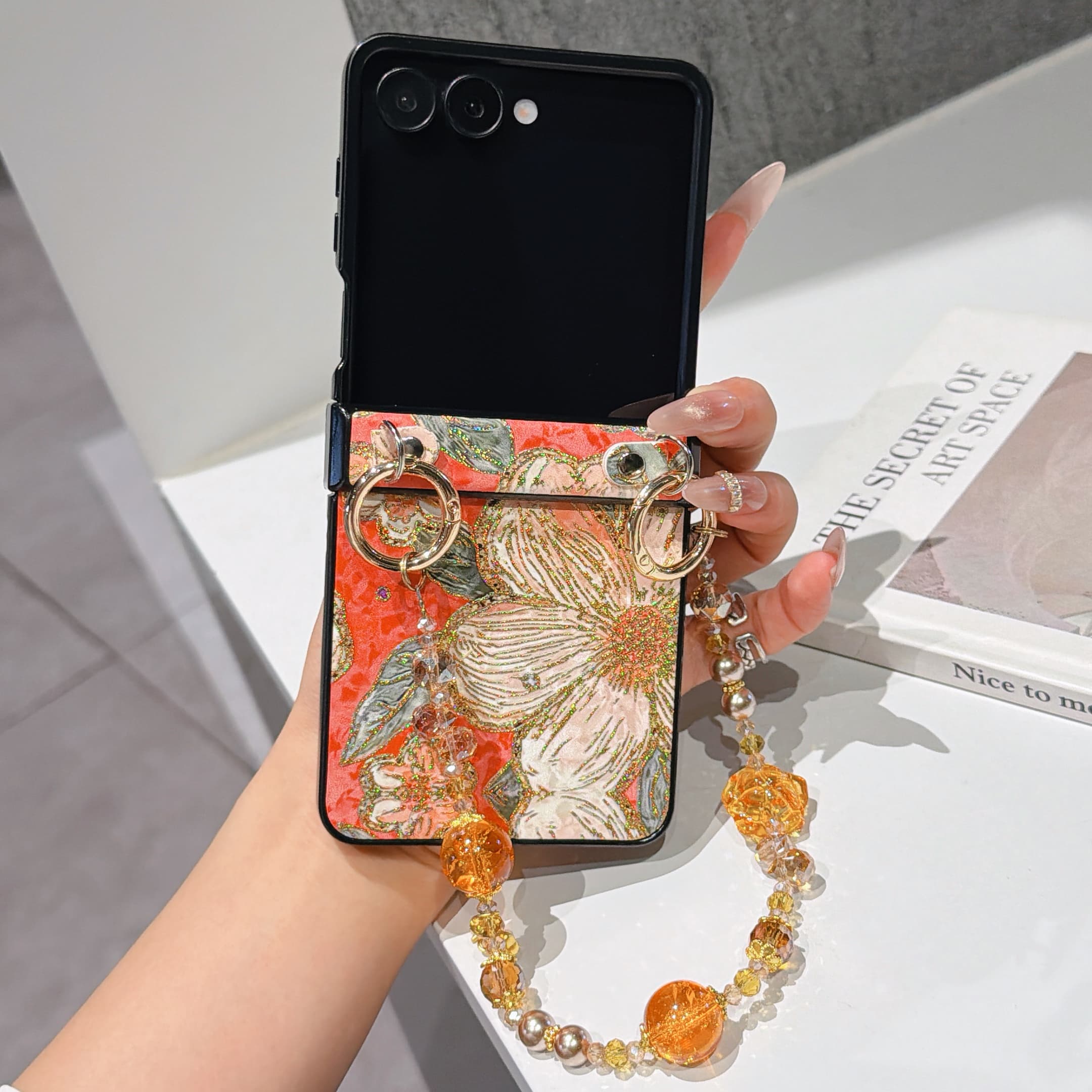 Flip Leather Case - Pelindung Engsel Penutup Kulit PU &