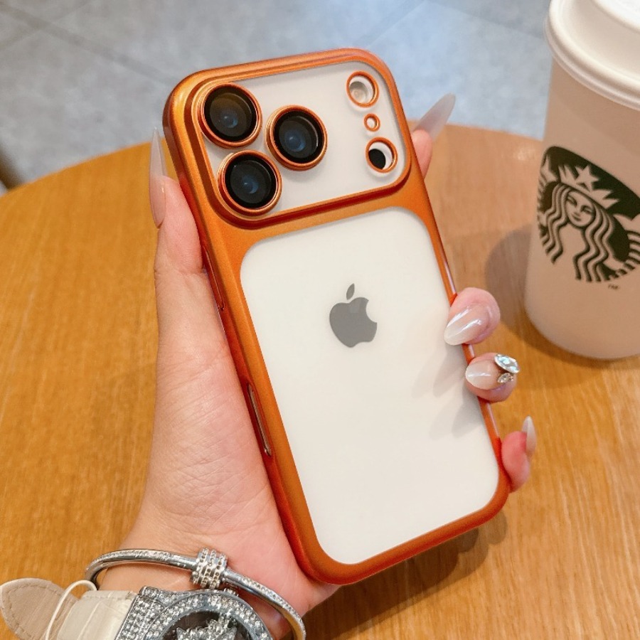 Phone Cases Men - Casing Elektroplating Transparan Matte Mewah untuk