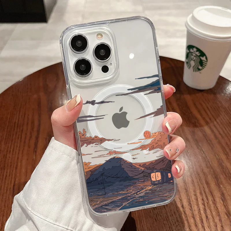 Phone Cases Unique - Casing Ponsel Modis Pola Matahari Terbenam