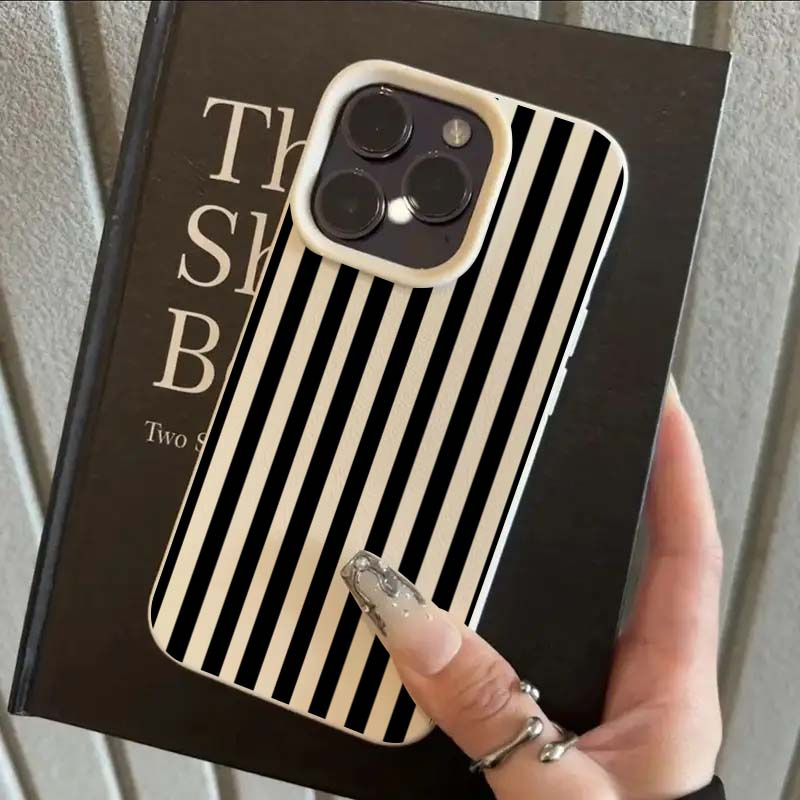 Phone Cases Unique - Casing Ponsel Pasangan INS Minimalis Bergaris