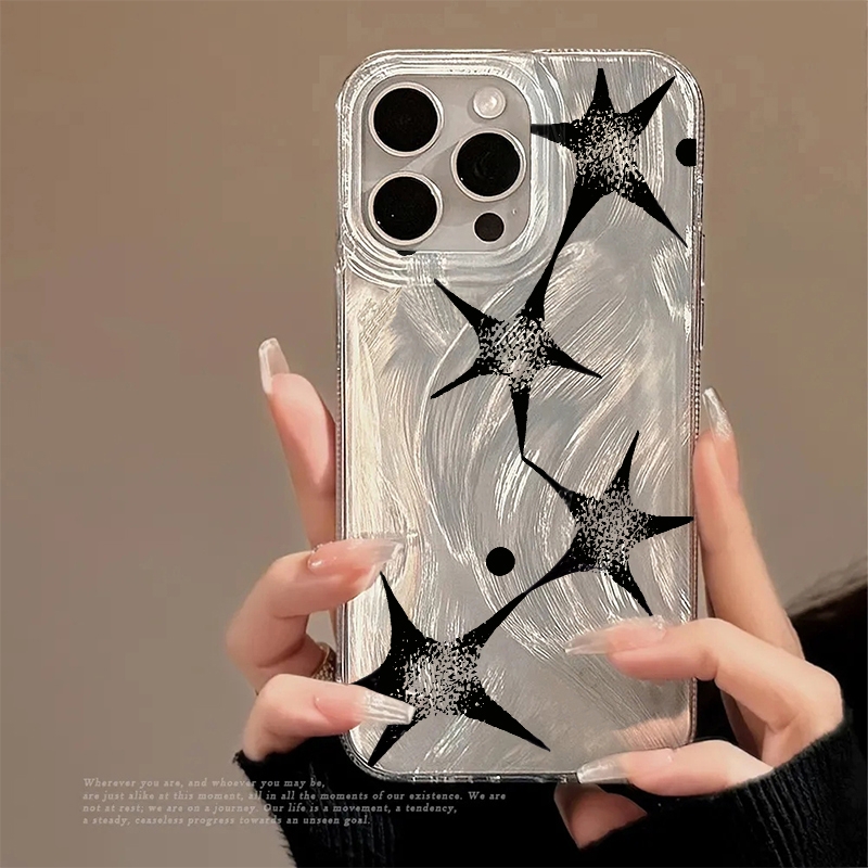 Phone Cases Unique - Casing Ponsel Motif Trendi Bintang Berkilau