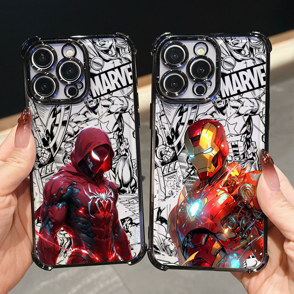 Phone Cases Men - Casing Mewah Iron Spider Man Captain