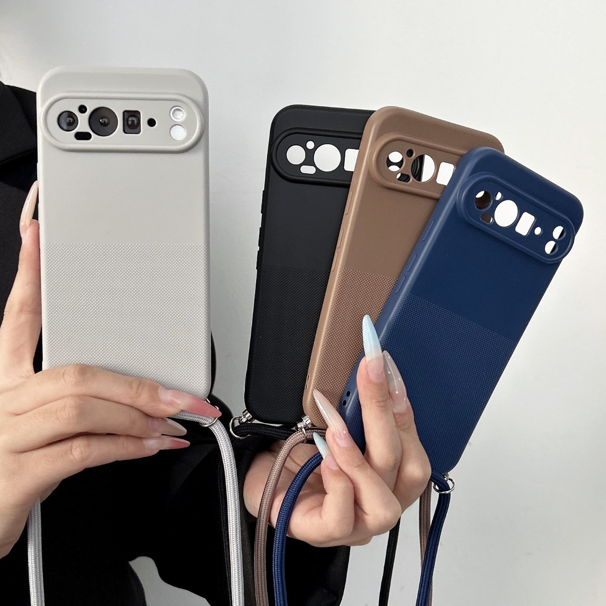 Phone Cases With Loop - Casing Ponsel TPU Matte dengan Tali