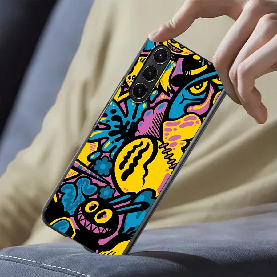 Phone Cases Z Fold 7 - Casing Desain Grafiti Kartun untuk Samsung