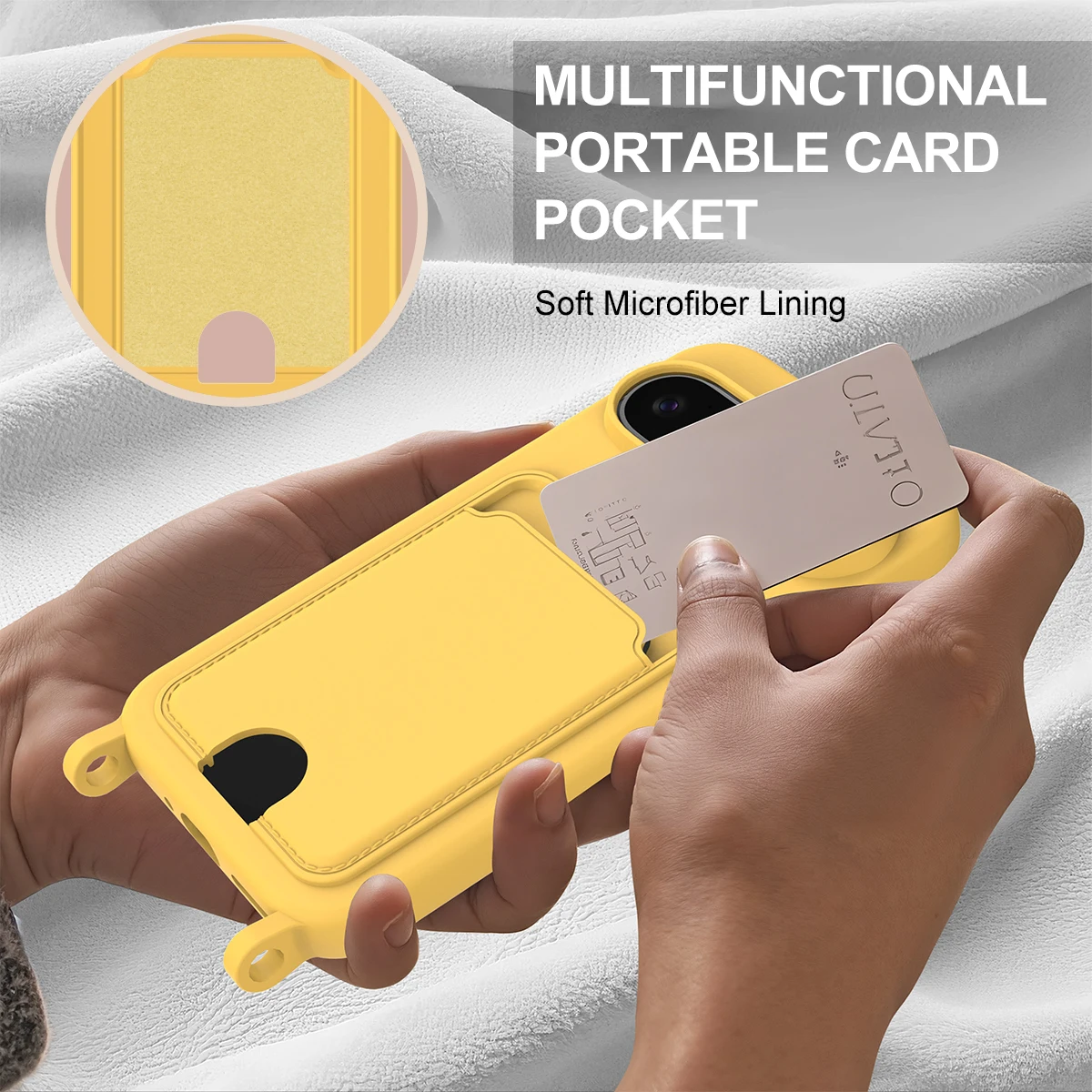 Casing Ponsel Silikon Cair Lem - Phone Cases With Card Holder ulasan dan harga