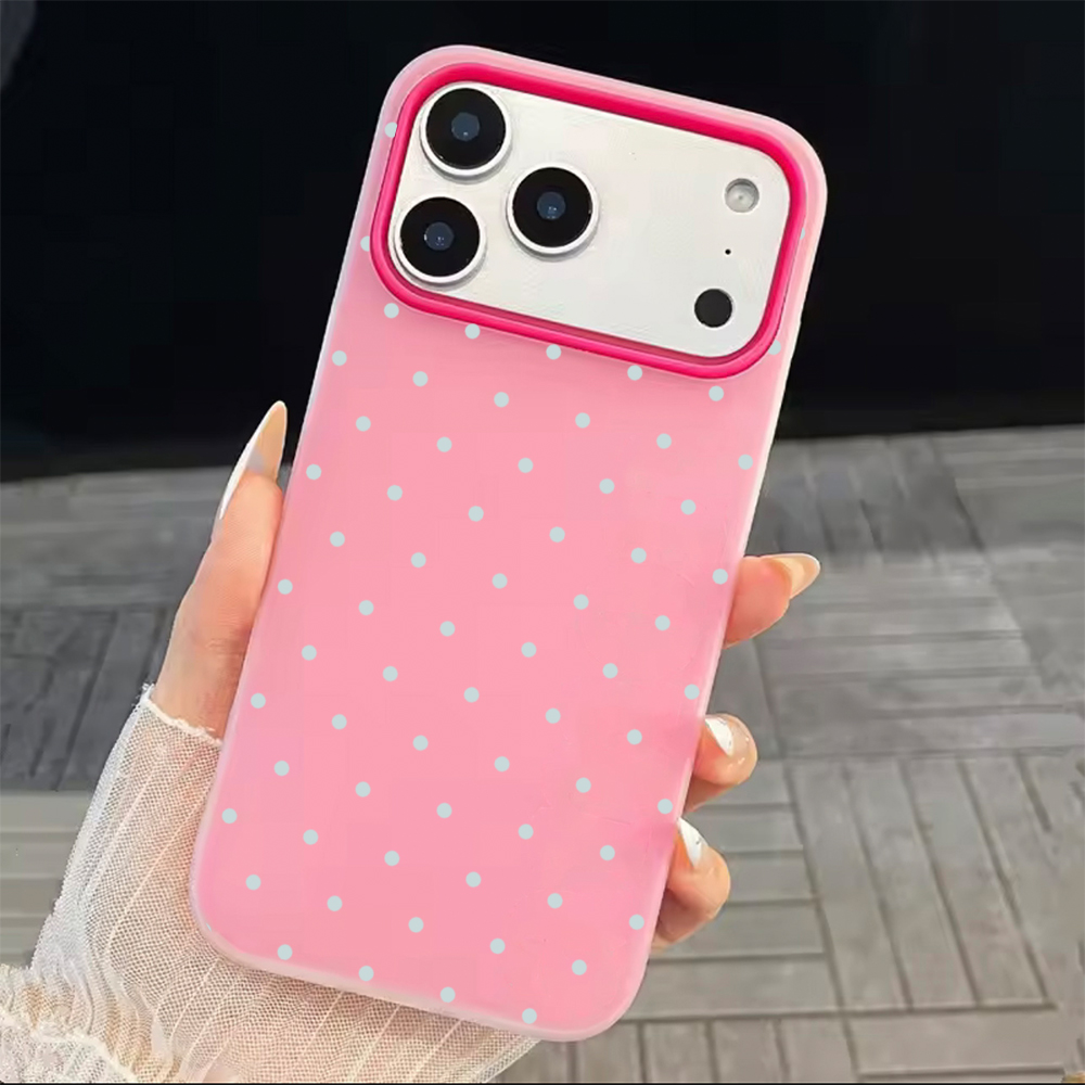 Casing HP Biru Muda Motif Polk - Phone Cases Polka Dot ulasan dan harga