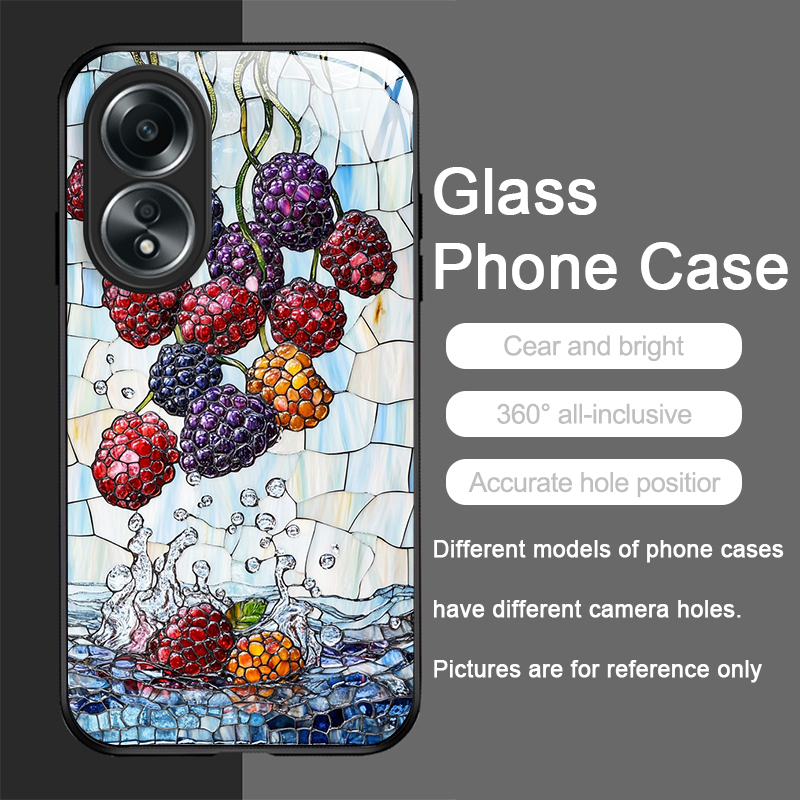 Casing Ponsel Kaca Tempered Po - Phone Cases Oppo ulasan dan harga