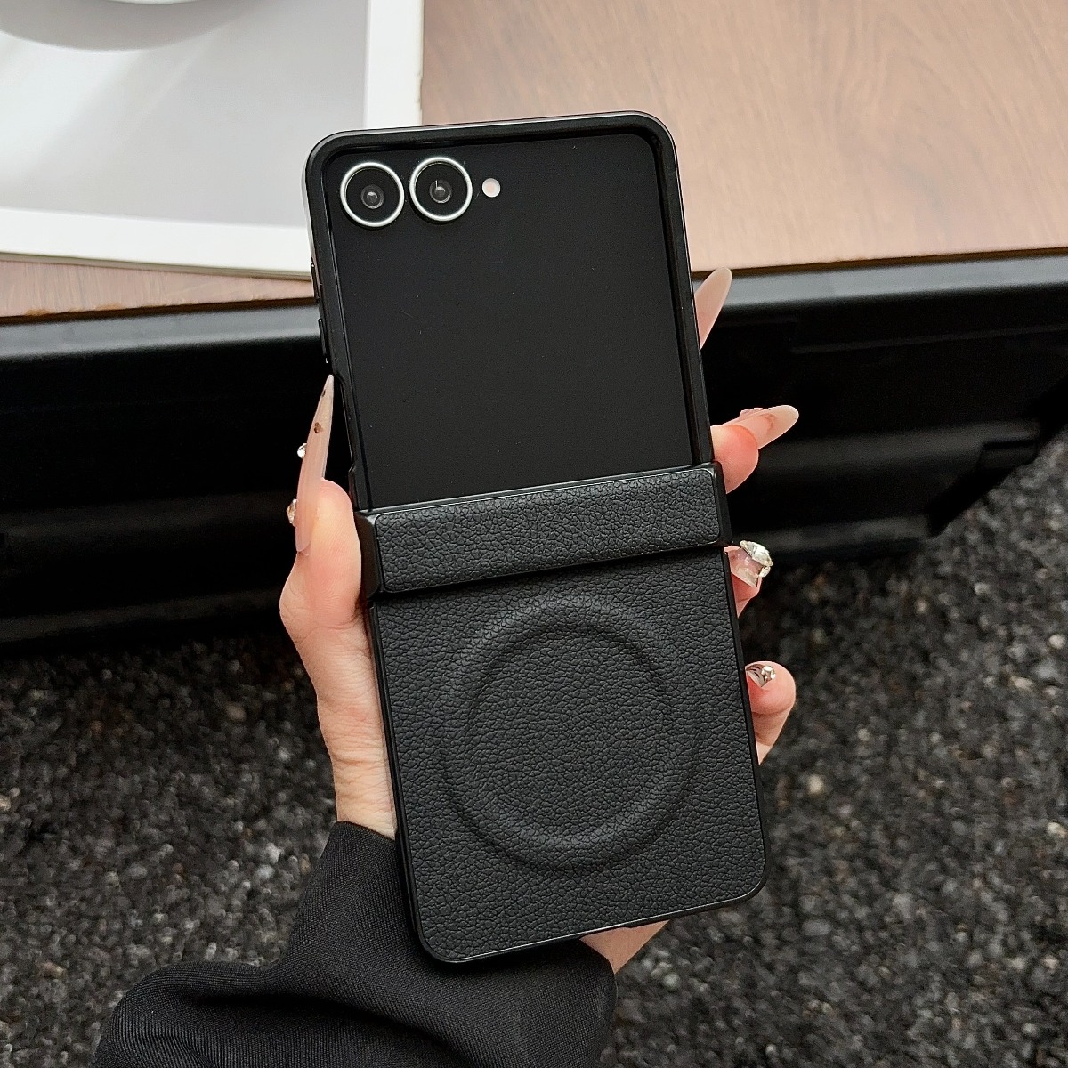 Magnetik Kulit Mewah untuk Sam - Flip Leather Case ulasan dan harga