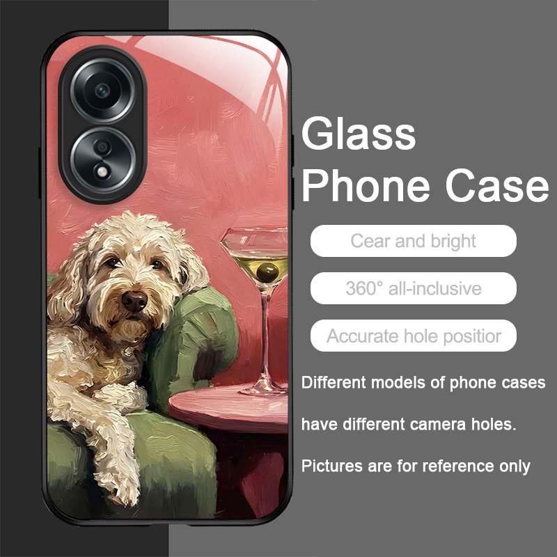 Casing Ponsel Kaca Temper Berd - Phone Cases Oppo ulasan dan harga