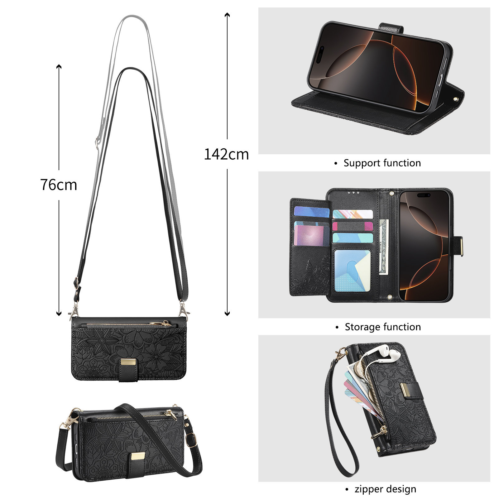 Dompet Kulit dengan Resleting  - Flip Leather Case ulasan dan harga