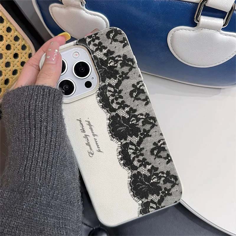 Casing Ponsel Pola Renda Hitam - Phone Cases Motorola Edge 2025 ulasan dan harga