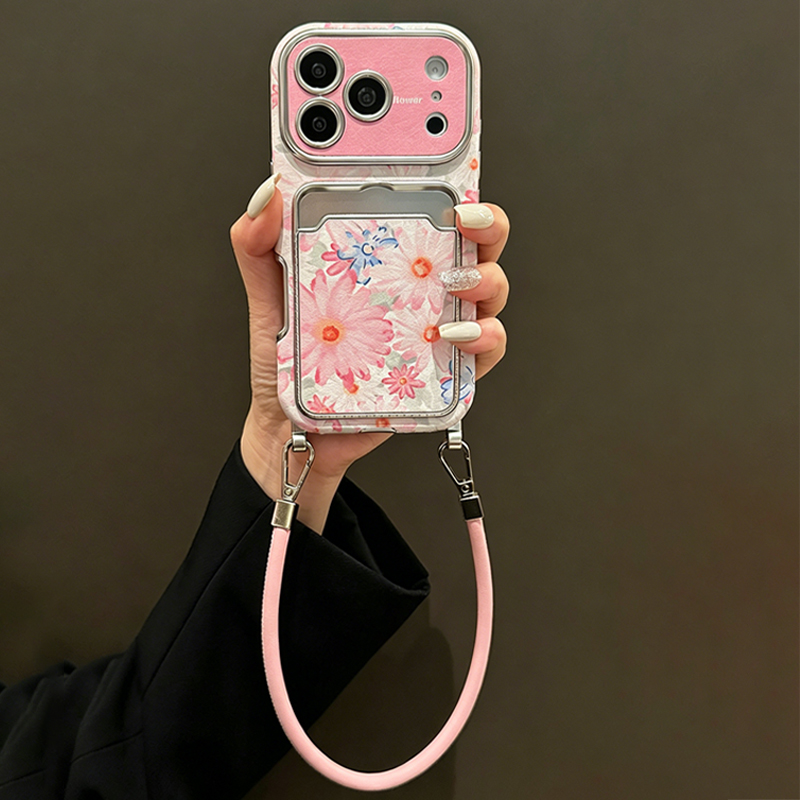 Casing Ponsel Bertekstur Kulit - Phone Cases With Card Holder ulasan dan harga