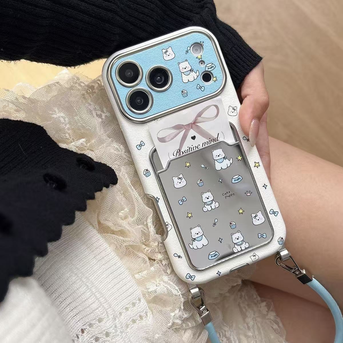 Casing Ponsel Cermin Motif Ana - Phone Cases With Card Holder ulasan dan harga