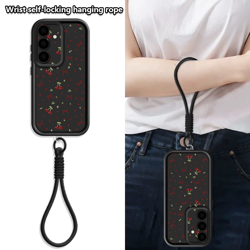 Casing Ponsel Motif Ceri Kecil - Phone Cases With Loop ulasan dan harga