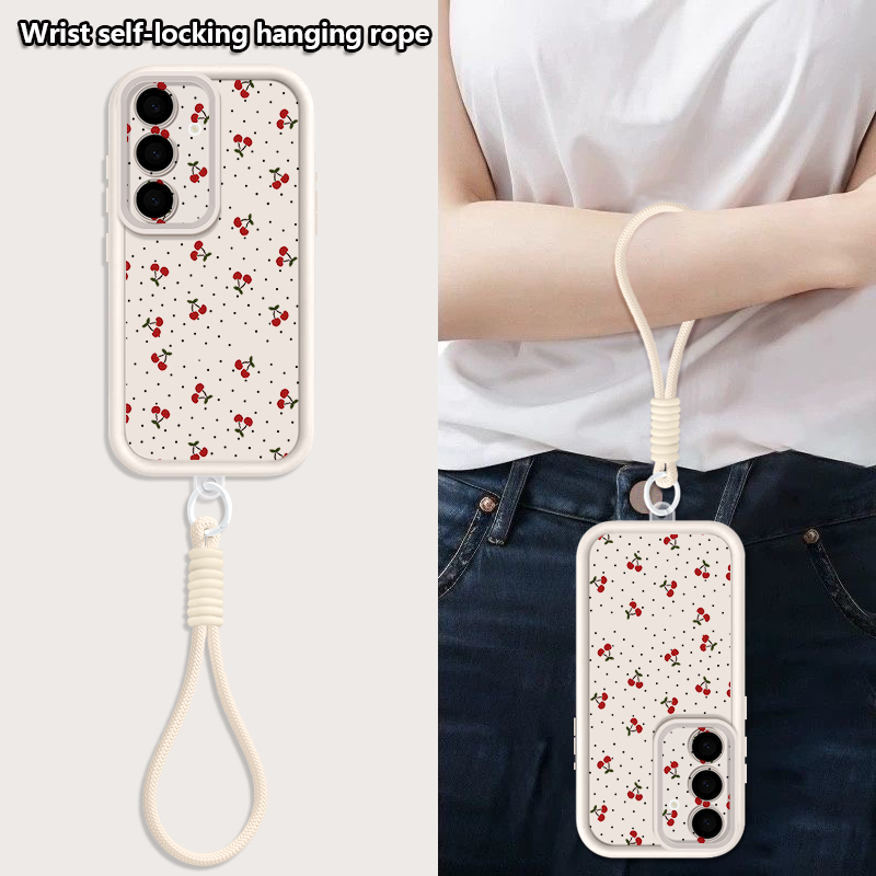 Casing Ponsel Motif Ceri Kecil - Phone Cases With Loop ulasan dan harga