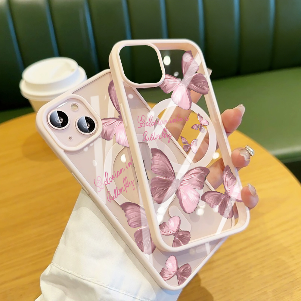 Casing Ponsel Kupu-kupu Bubuk  - Phone Cases With Magsafe ulasan dan harga