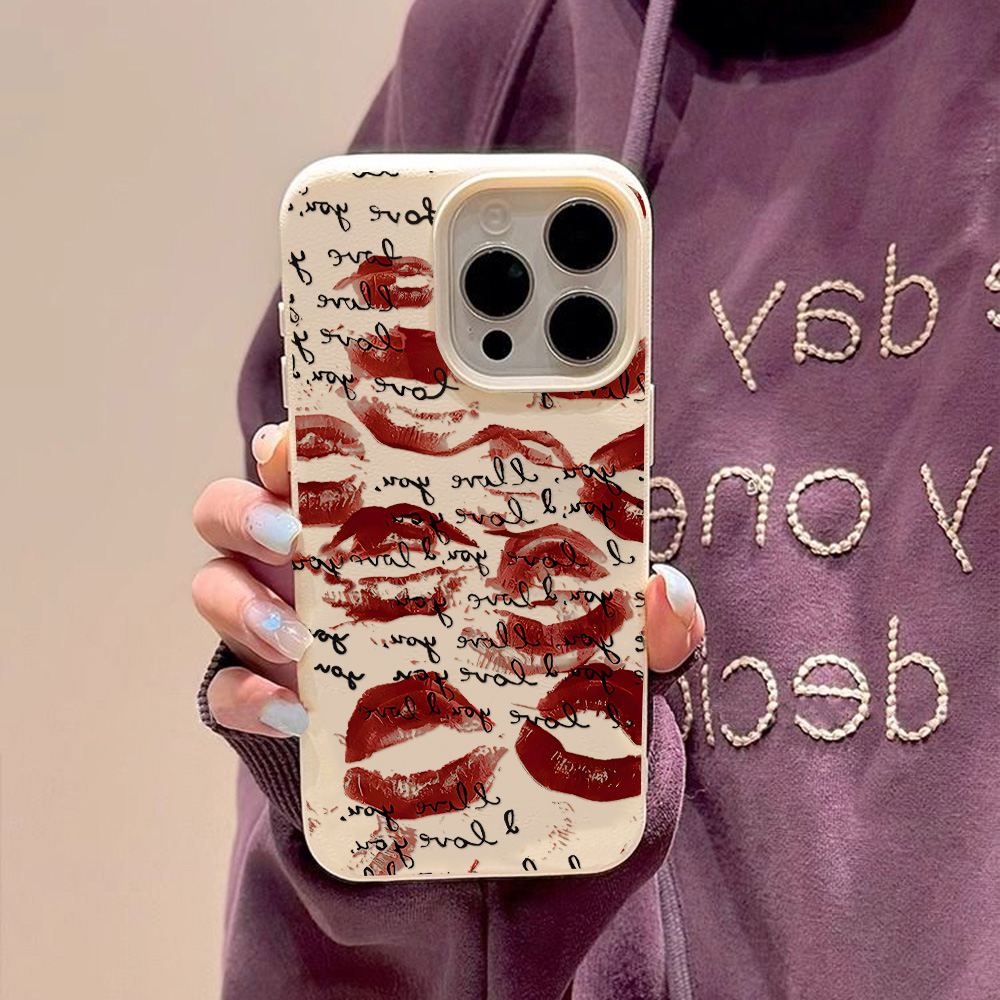 Casing Ponsel Kulit Merah Cera - Phone Cases Unique ulasan dan harga