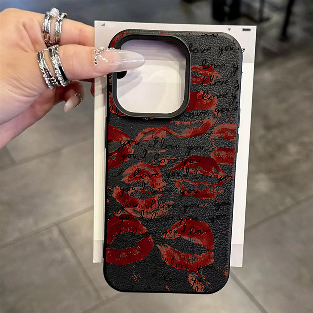 Casing Ponsel Kulit Merah Cera - Phone Cases Unique ulasan dan harga