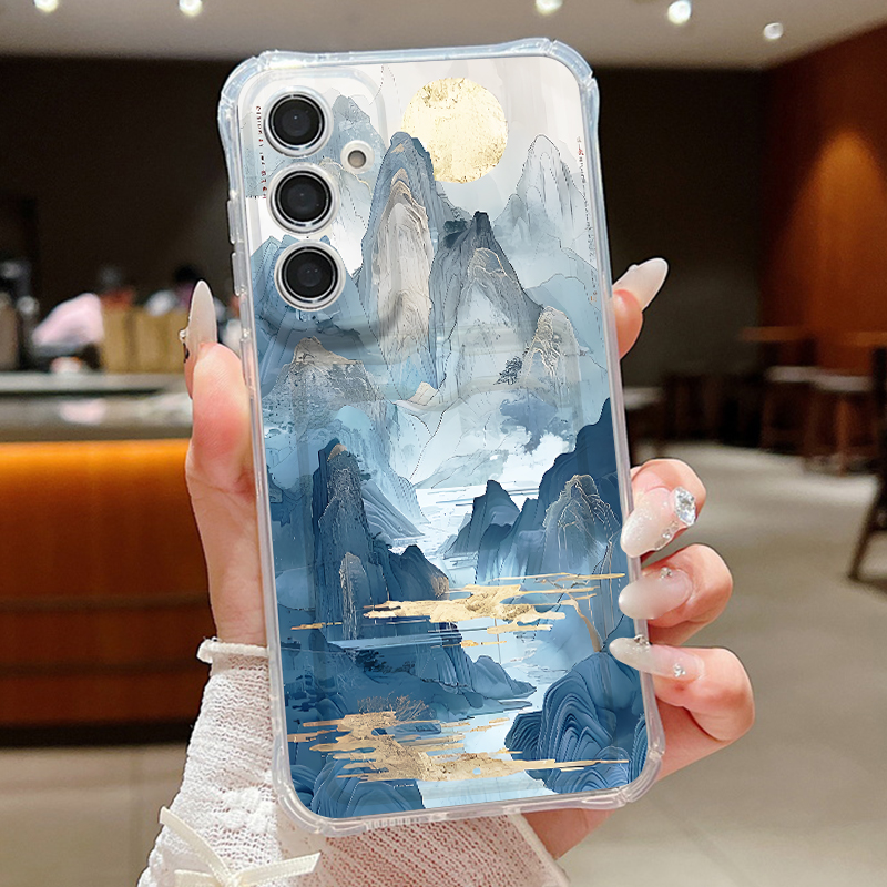 Casing Ponsel Motif Pemandanga - Phone Cases With Card Holder ulasan dan harga