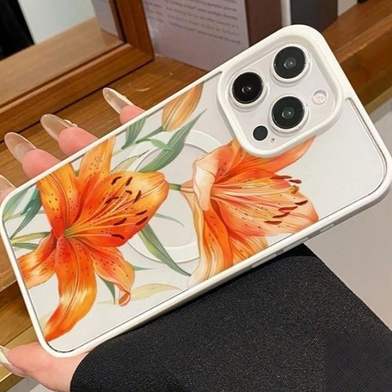 Casing Magnetik Bermotif Lily  - Phone Cases With Magsafe ulasan dan harga