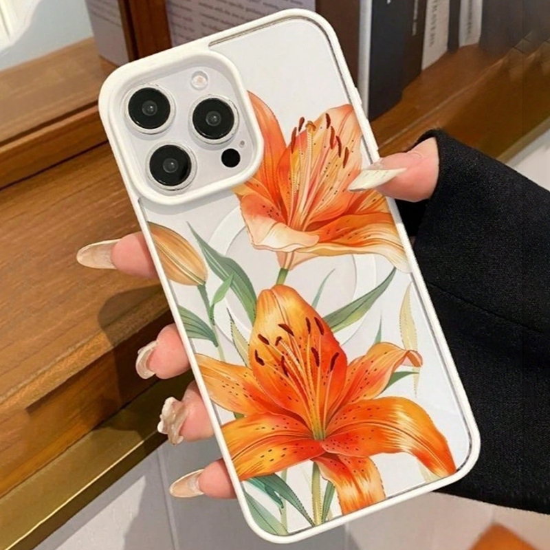 Casing Magnetik Bermotif Lily  - Phone Cases With Magsafe ulasan dan harga