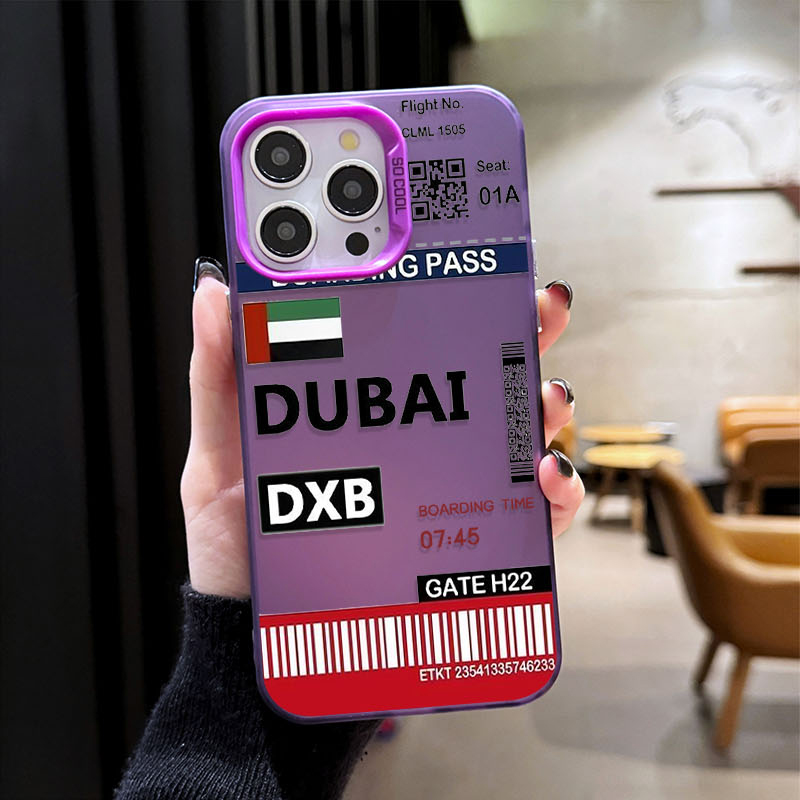 Casing HP Tiket Boarding Pass  - Phone Cases Dubai ulasan dan harga