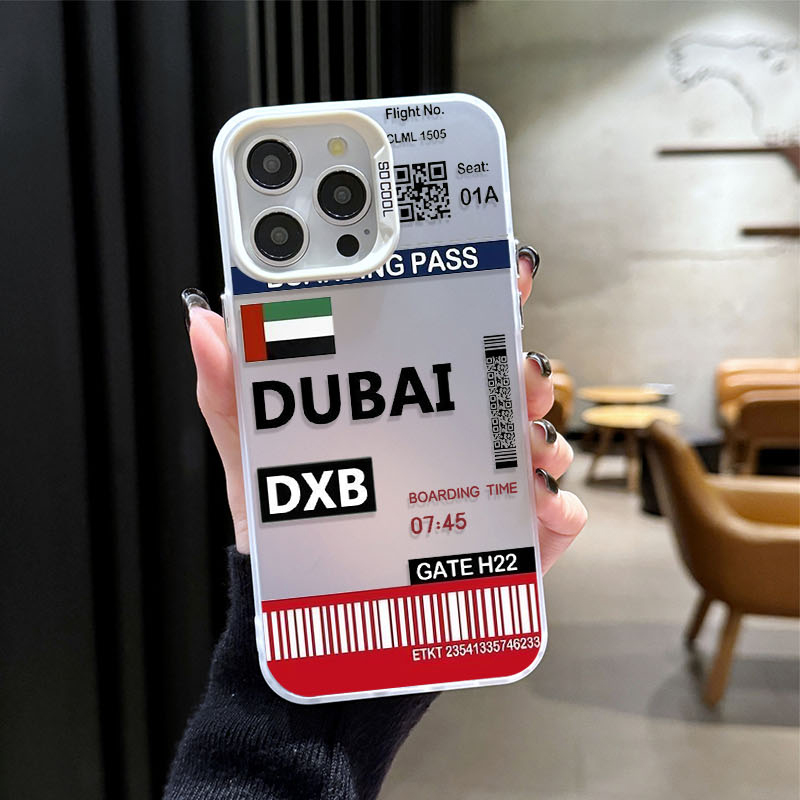 Casing HP Tiket Boarding Pass  - Phone Cases Dubai ulasan dan harga